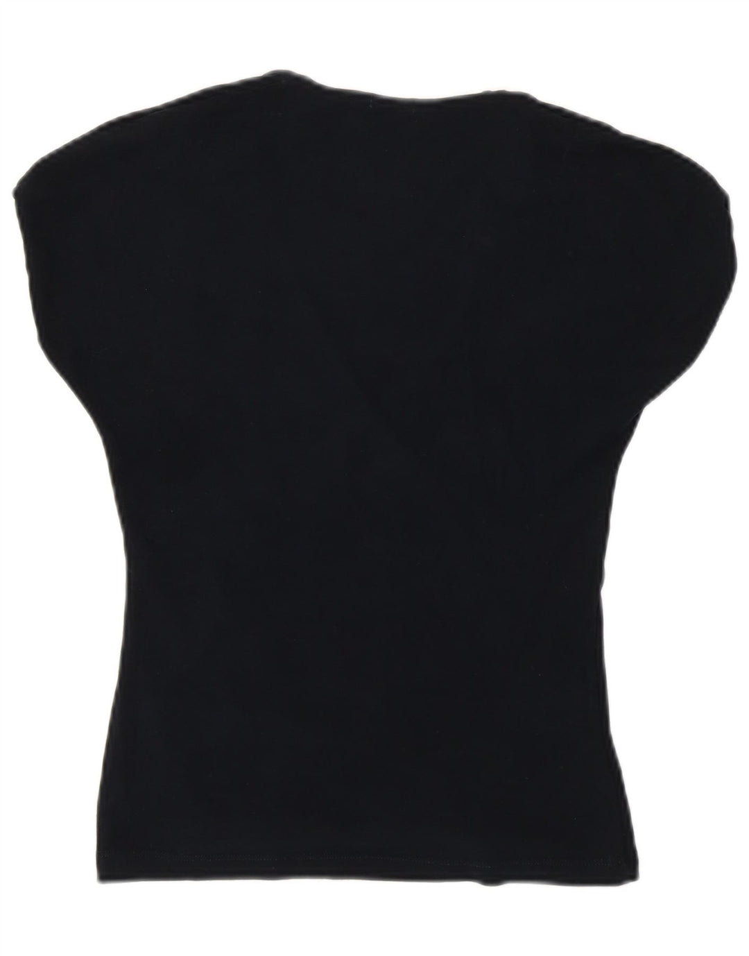 Blusa feminina UNITED COLORS OF BENETTON UK 8 pequena azul marinho clássico