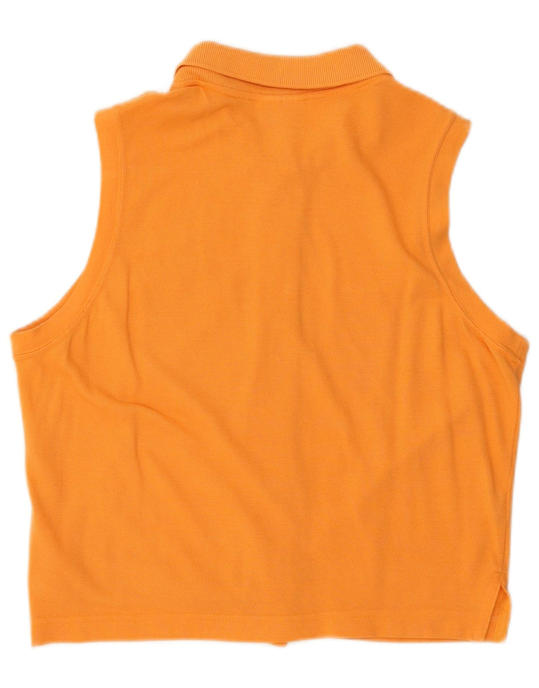 Blusa feminina sem mangas Lacoste tamanho 40 algodão laranja médio