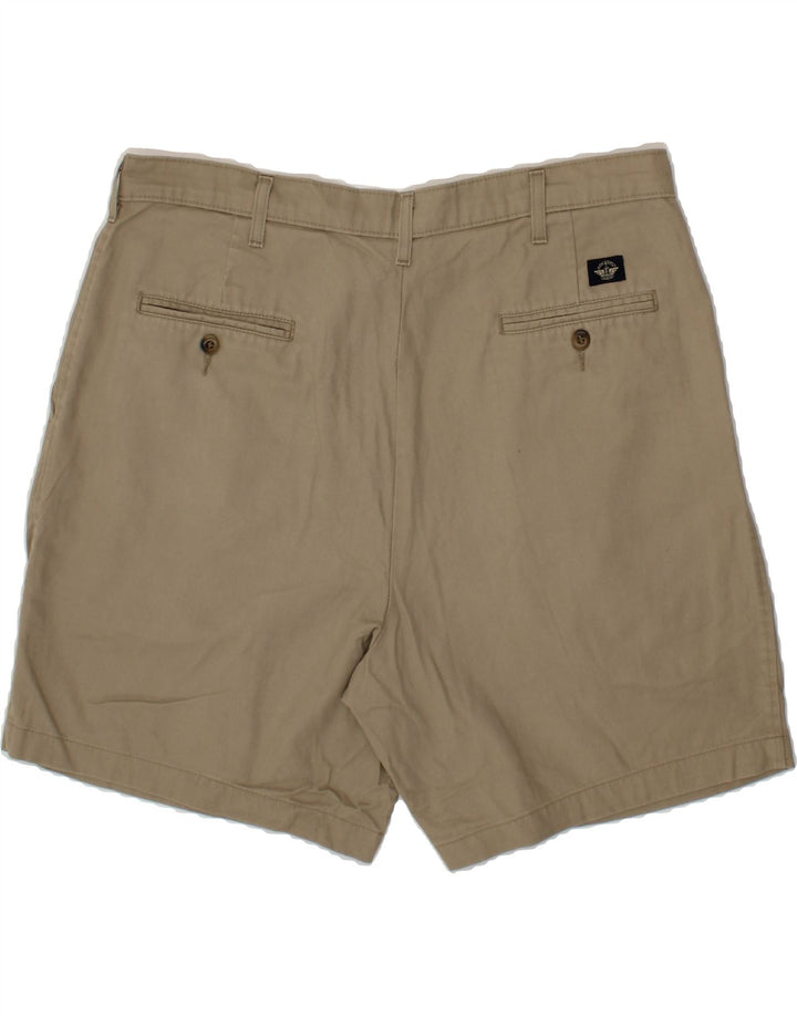 DOCKERS Mens Khakis Pegged Chino Shorts W38 XL Brown Cotton Vintage Dockers and Second-Hand Dockers from Messina Hembry 