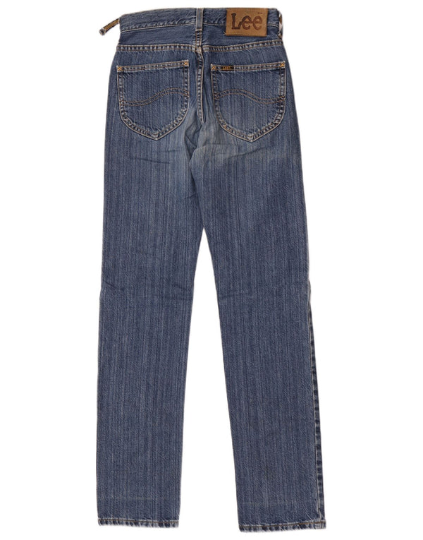 Jeans retos femininos Lee W26 L32 algodão azul