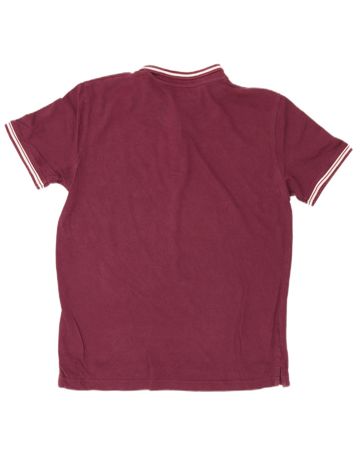 Camisa polo masculina Dack de algodão Borgonha médio