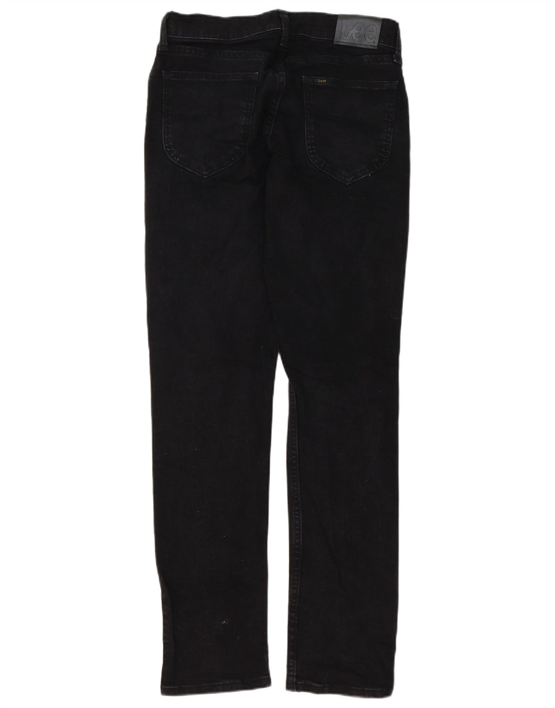 Lee Mens Regular Fit Straight Jeans W30 L32 Algodão Preto