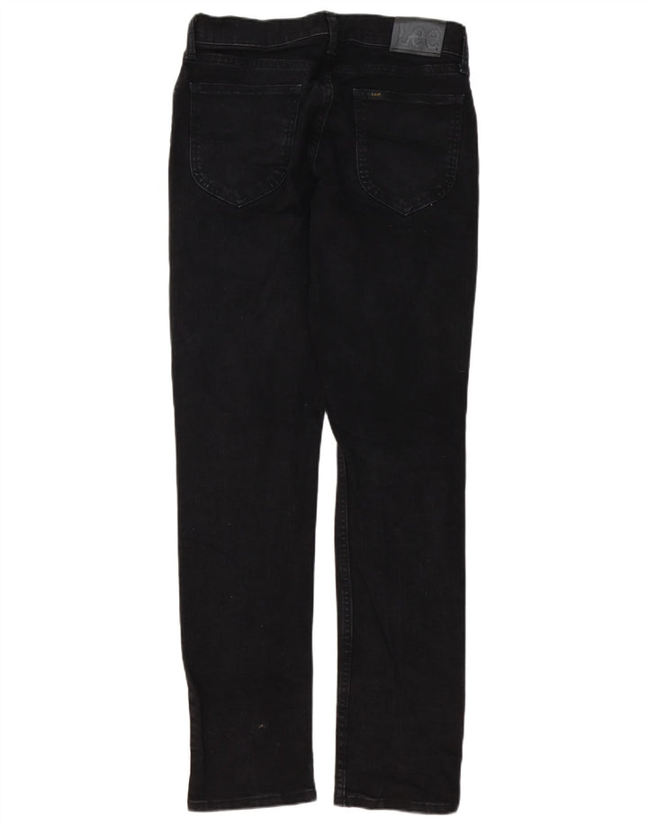 Lee Mens Regular Fit Straight Jeans W30 L32 Algodão Preto