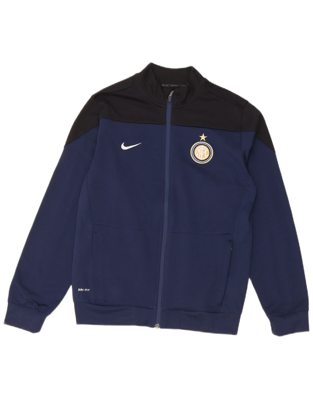NIKE Boys Real Madrid Tracksuit Top Jacket 12-13 Anos Grande Azul Marinho