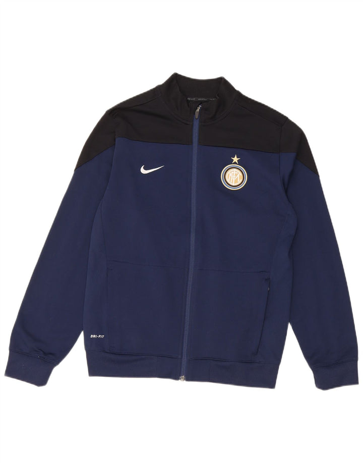 NIKE Boys Real Madrid Tracksuit Top Jacket 12-13 Anos Grande Azul Marinho