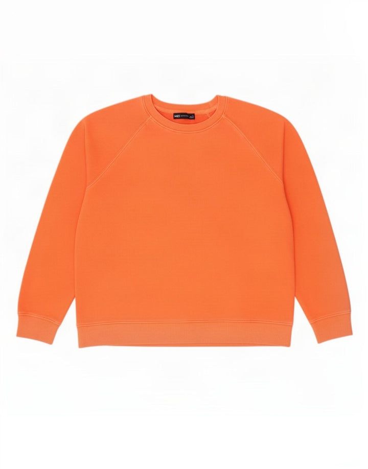 Suéter masculino Marks & Spencer grande algodão laranja