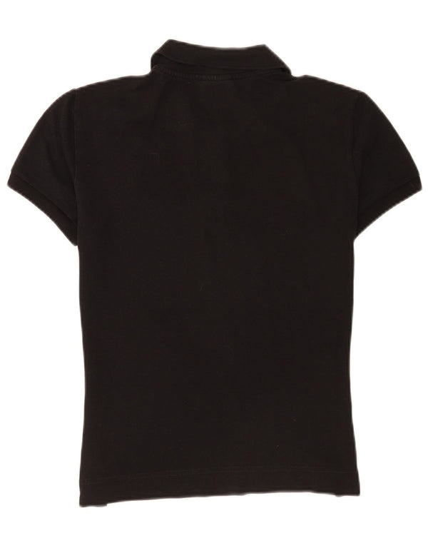 Camisa polo feminina Lacoste tamanho 42 grande algodão preto esportivo