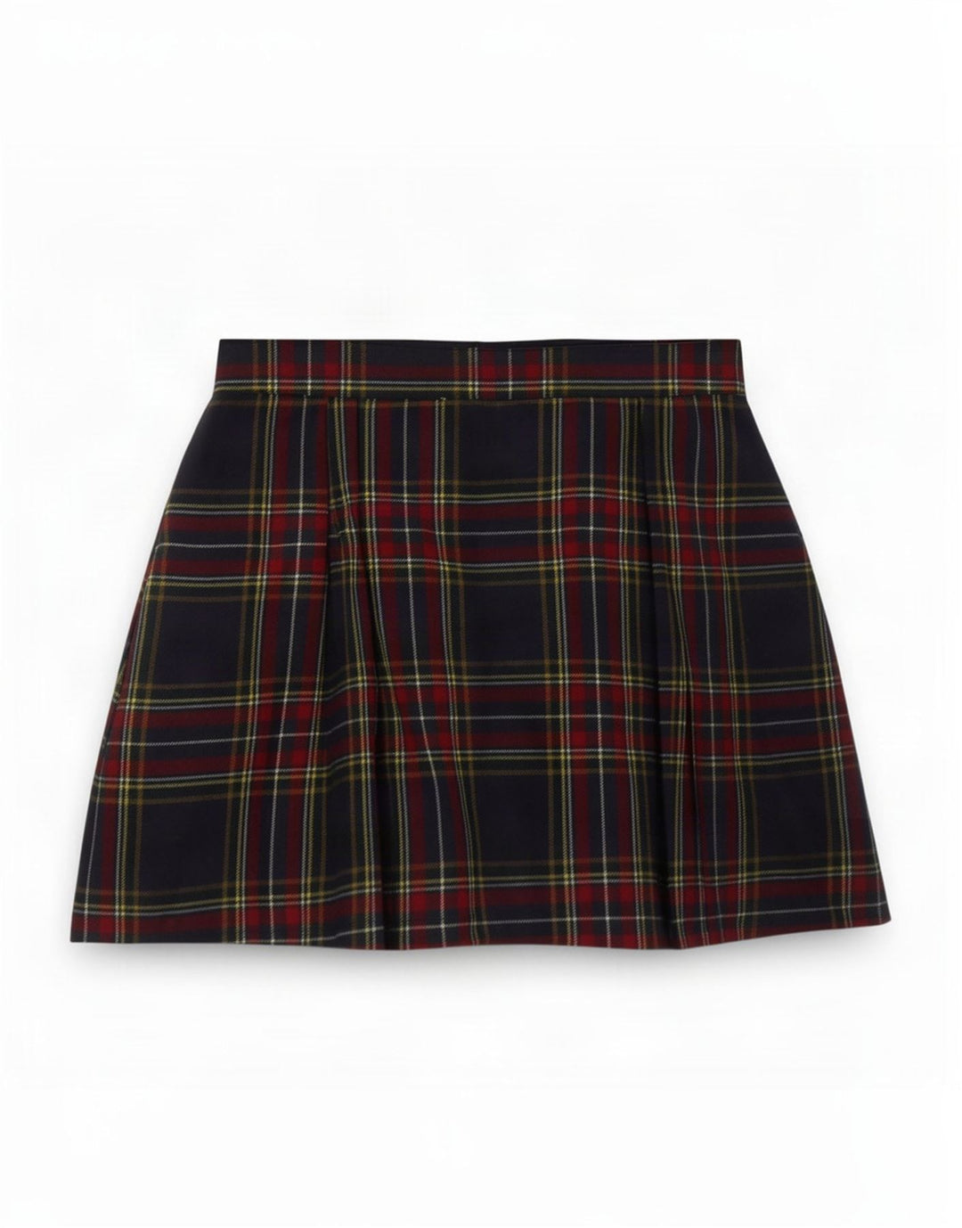 Mini saia feminina Benetton IT 44 média W28 poliéster xadrez multicolorido
