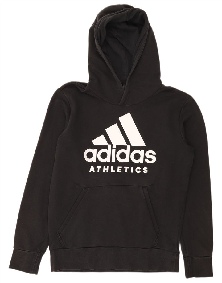 Adidas Mens Graphic Hoodie Jumper Médio Preto