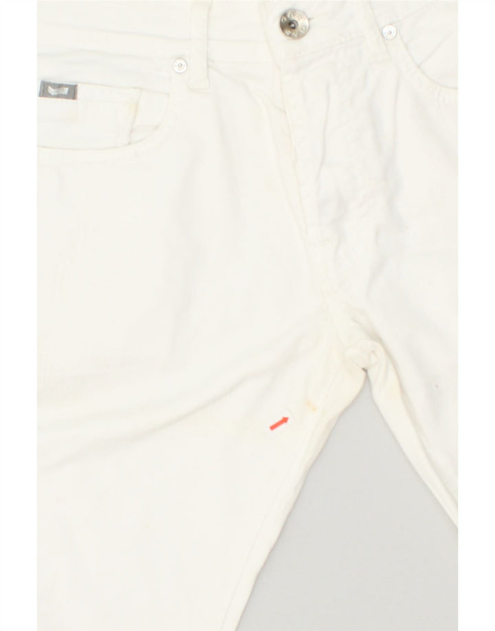 GAS Womens Denim Shorts W33 Medium Off White | Vintage Gas | Thrift | Second-Hand Gas | Used Clothing | Messina Hembry 