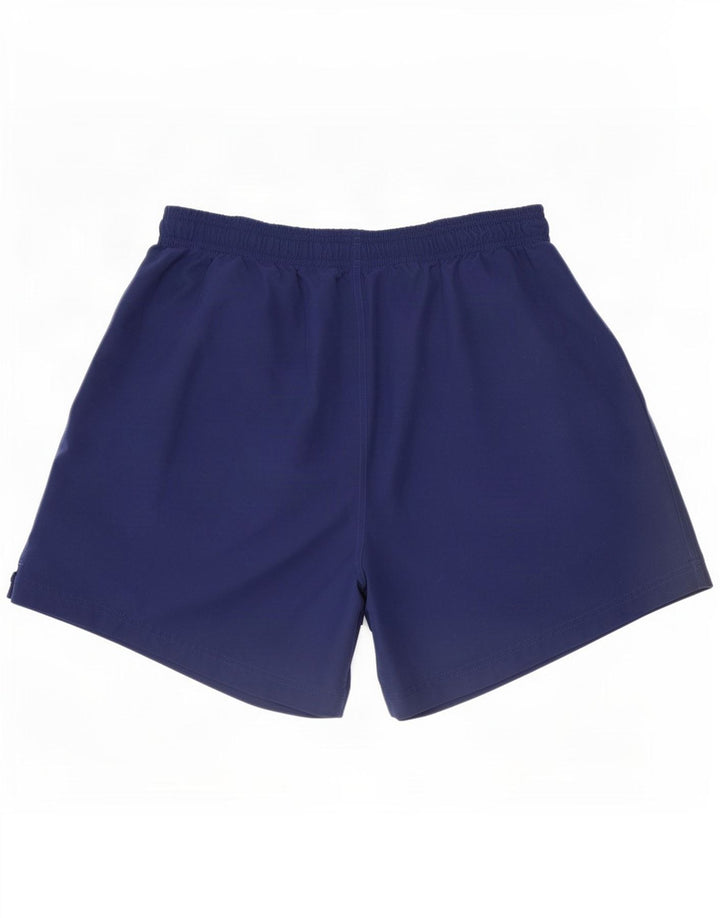 Shorts esportivos masculinos Adidas grandes poliéster azul marinho