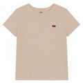 Camiseta feminina Levi's UK 12 algodão branco médio