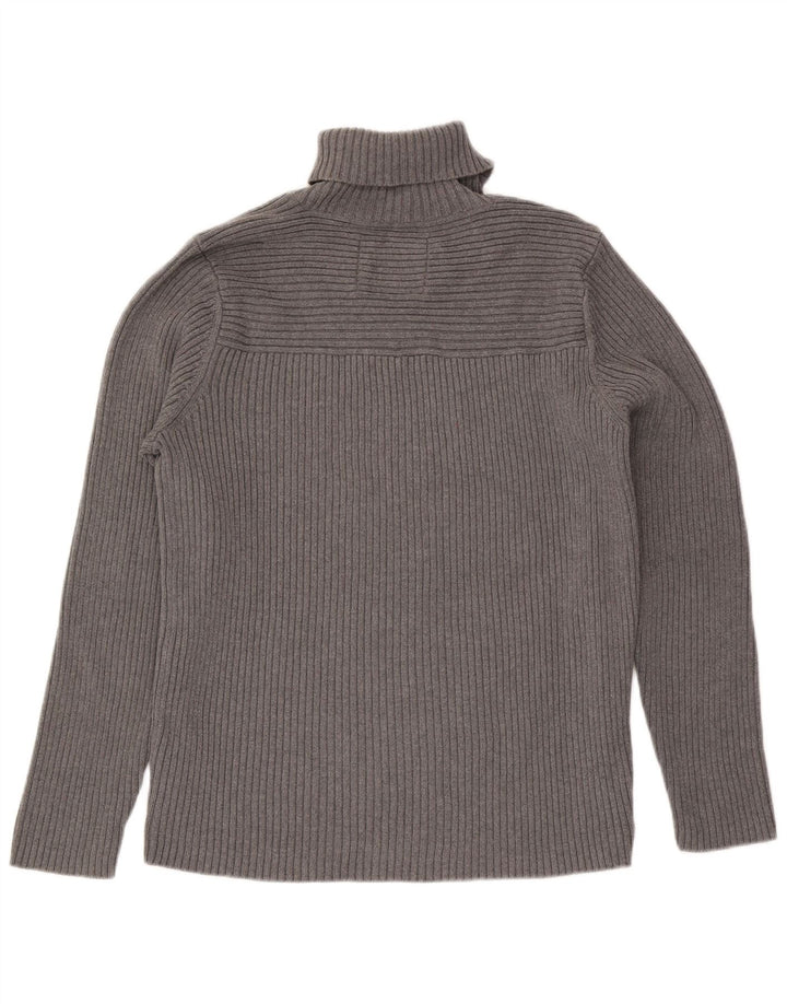 Suéter masculino G-Star com gola redonda e algodão cinza XL