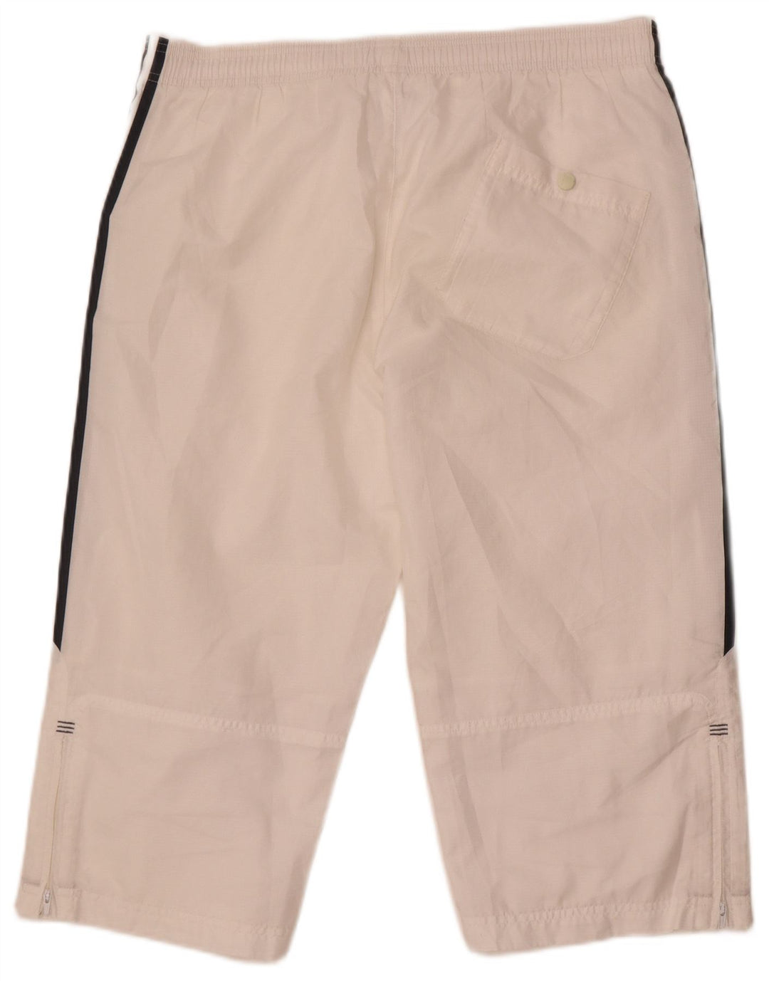 Adidas Mens Bermuda Sport Shorts Pequeno Poliéster Branco