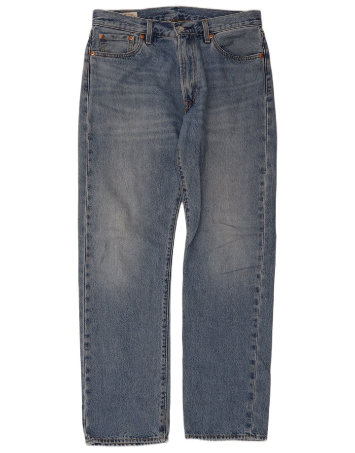 Levi's Masculino 551 Straight Jeans W30 L32 Azul Algodão