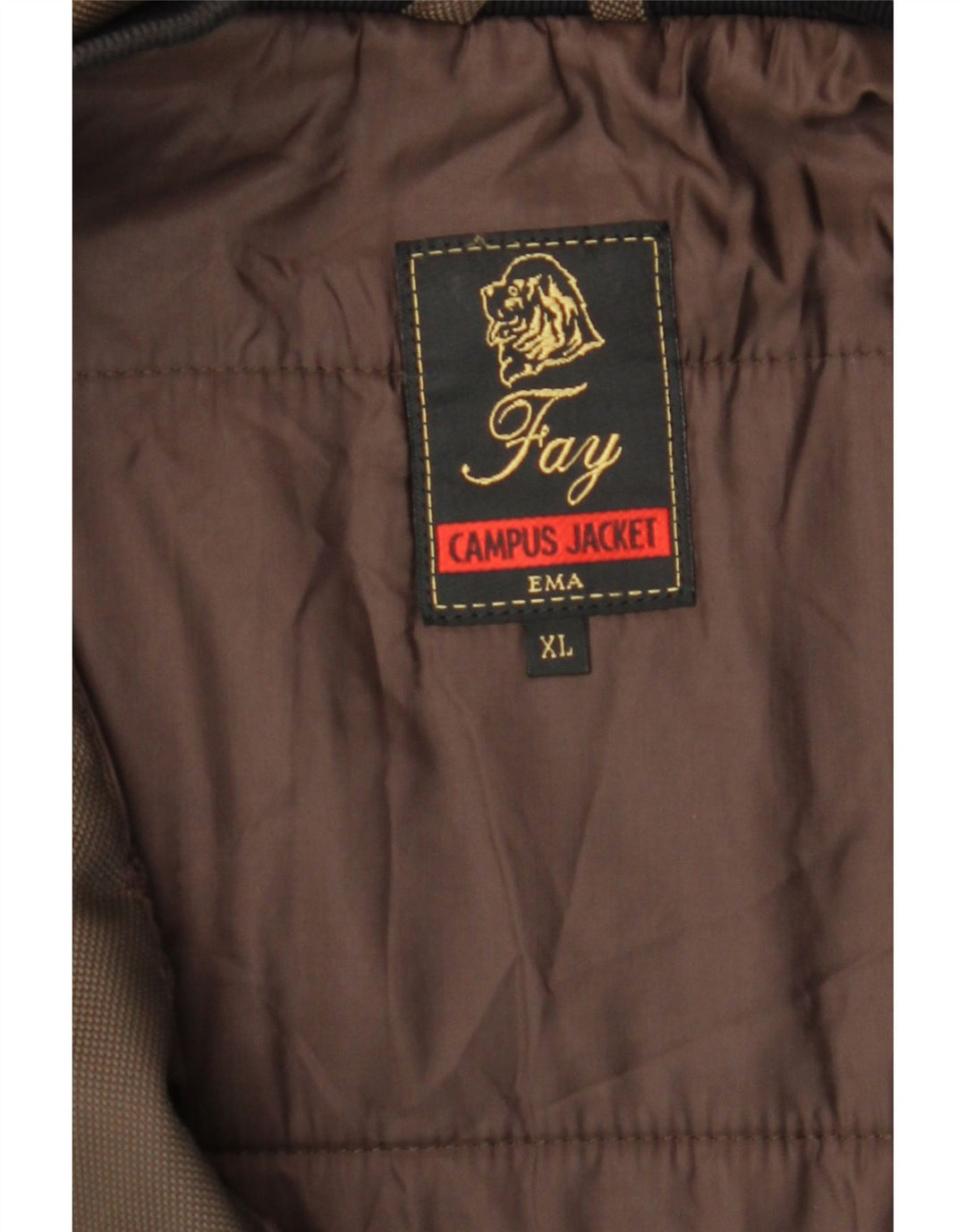 Jaqueta bomber FAY masculina Ema Reino Unido 42 XL marrom