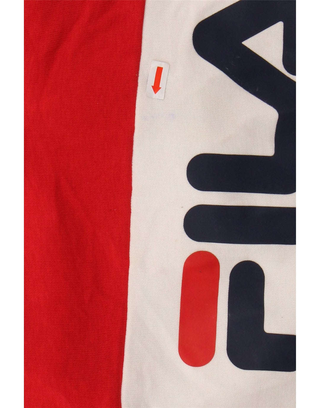 FILA feminino gráfico moletom com capuz UK 10 pequeno bloco colorido multicolorido