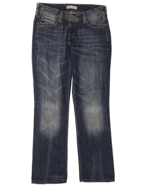 Calça jeans feminina Levi's 470 Straight W31 L34 azul algodão