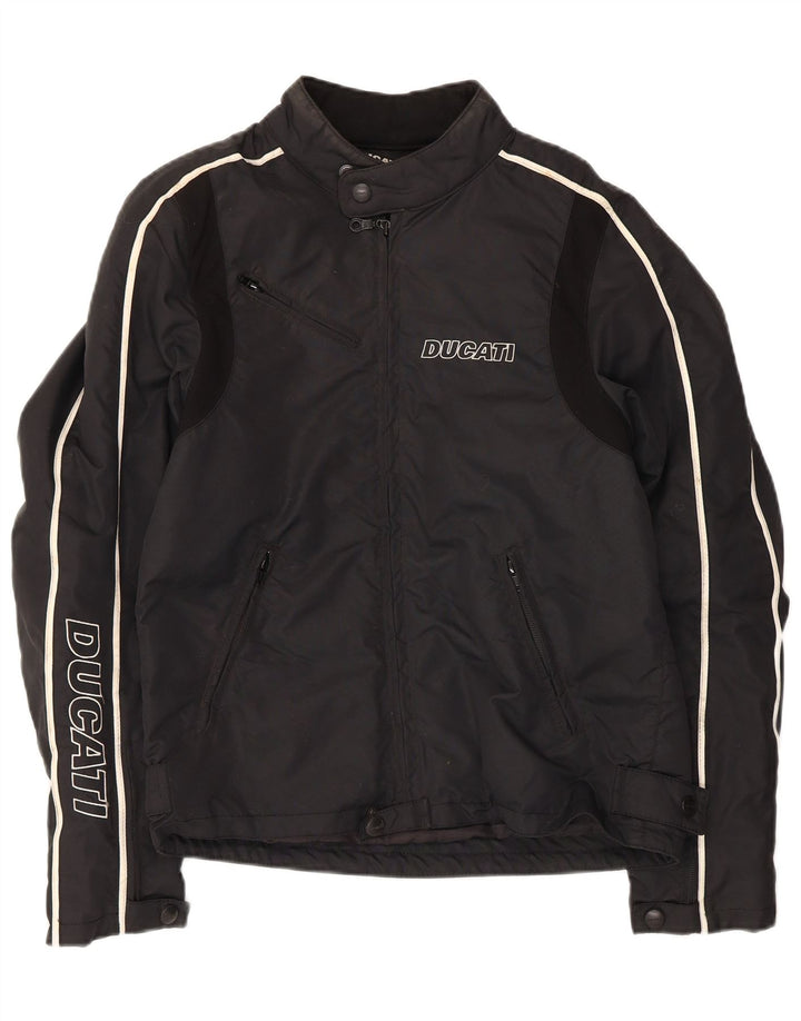 Jaqueta masculina DUCATI Graphic Racer UK 36 pequena poliamida preta