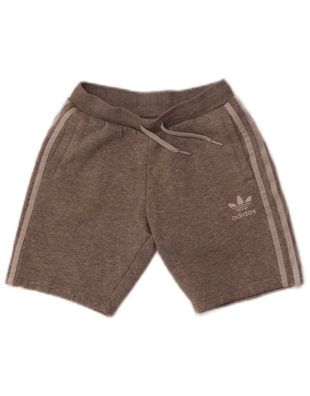 Shorts esportivos masculinos Adidas 8-9 anos algodão cinza