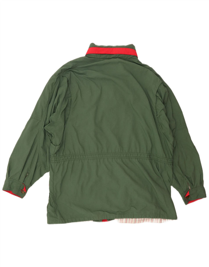 Jaqueta utilitária masculina vintage com capuz IT 54 2XL Verde Tactel