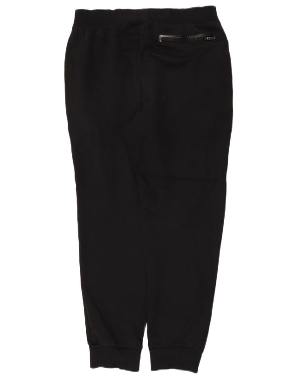 Fila Womens Tracksuit Calças Joggers UK 12 Médio Algodão Preto