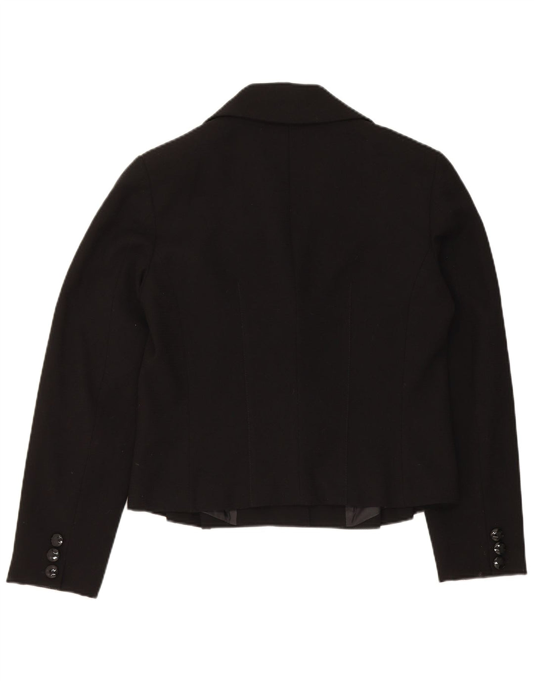 Jaqueta Blazer Feminina Trussardi com 3 Botões IT 48 XL Preto Poliéster
