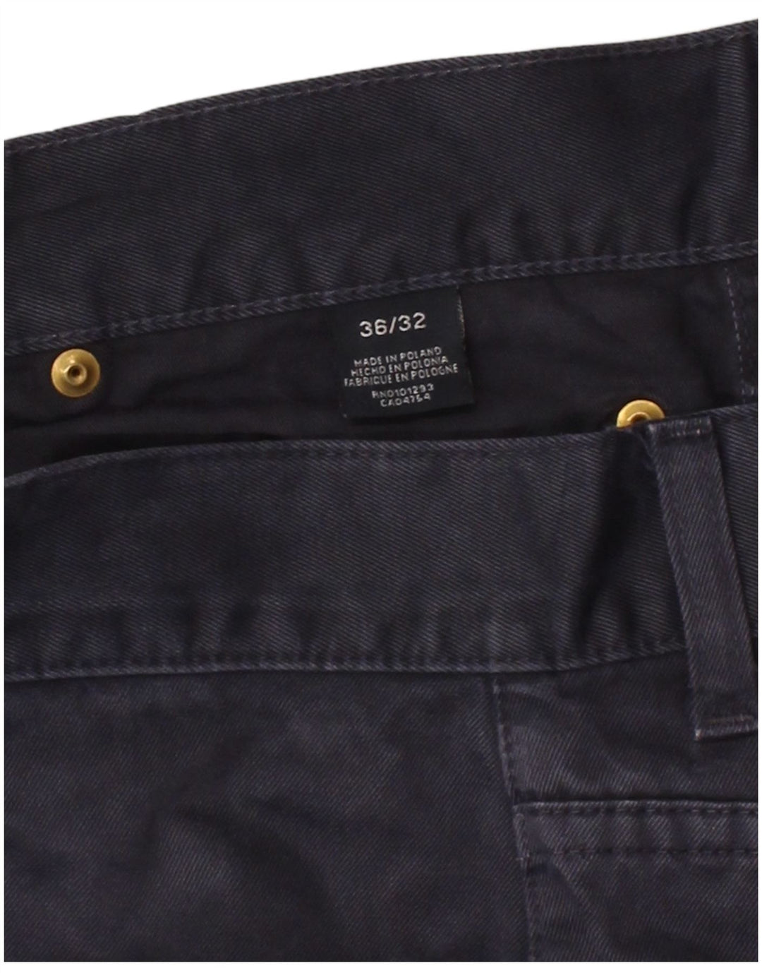 GANT Calça masculina reta casual W36 L29 algodão azul marinho