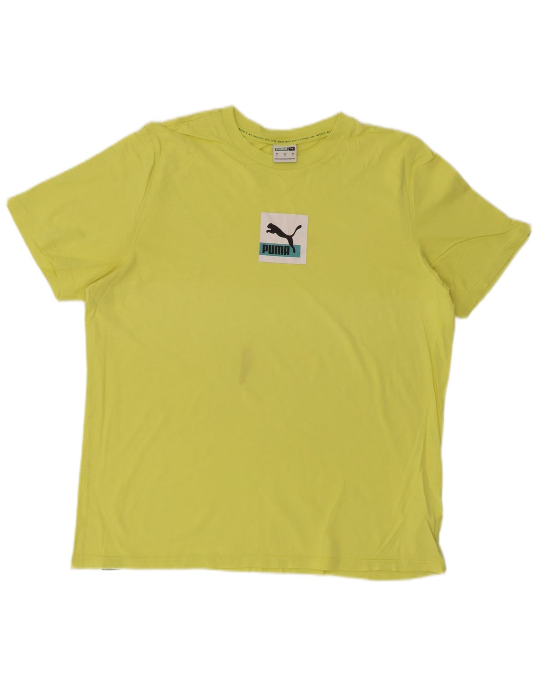 Camiseta gráfica masculina PUMA grande amarelo