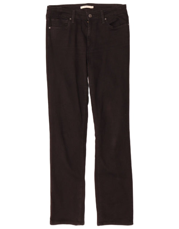 Calça jeans feminina Levi's 712 Slim W30 L32 algodão preto