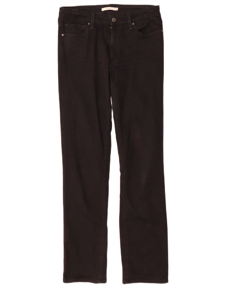 Calça jeans feminina Levi's 712 Slim W30 L32 algodão preto