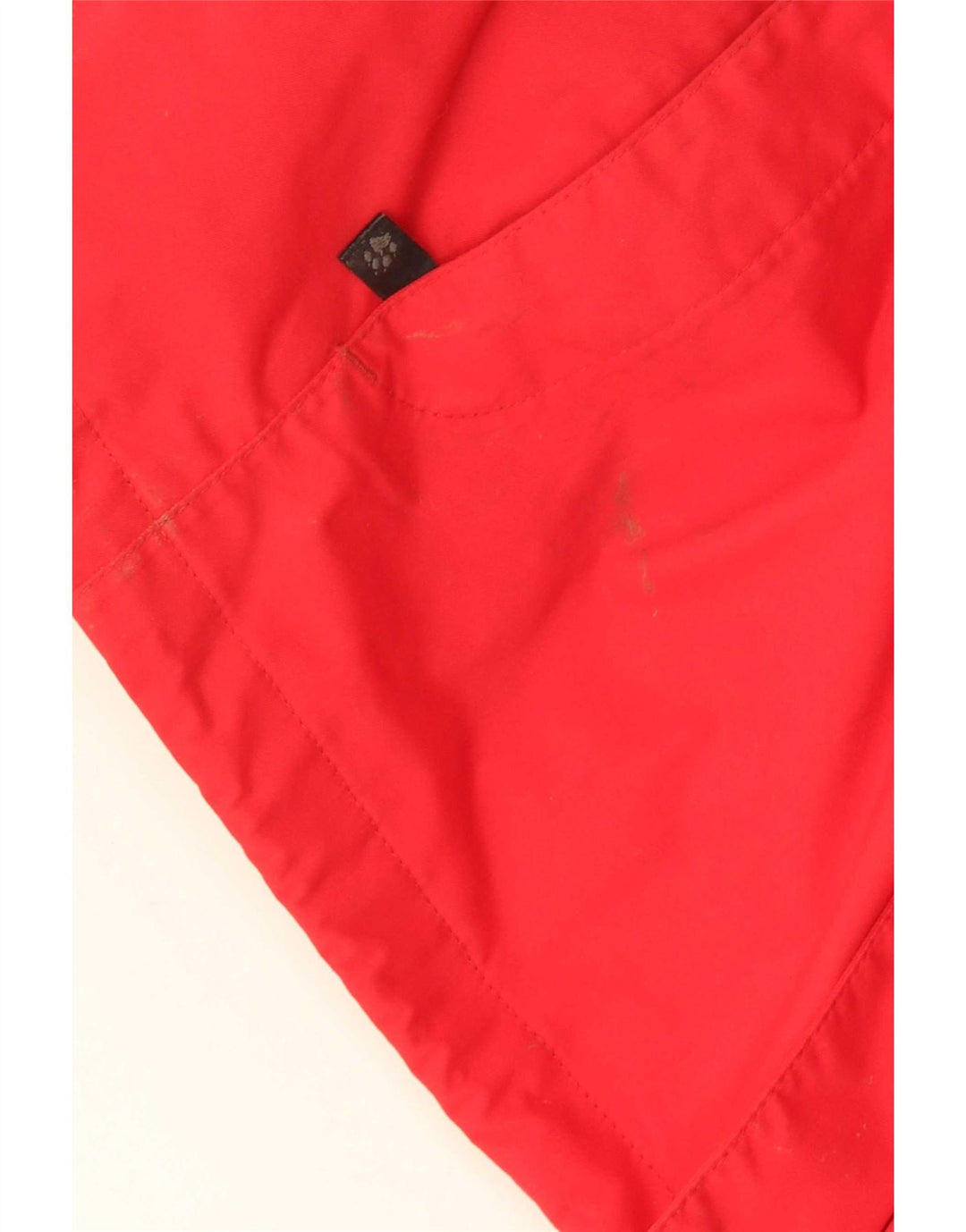 Jaqueta de chuva feminina com capuz Jack Wolfskin Reino Unido 18/20 XL poliamida vermelha