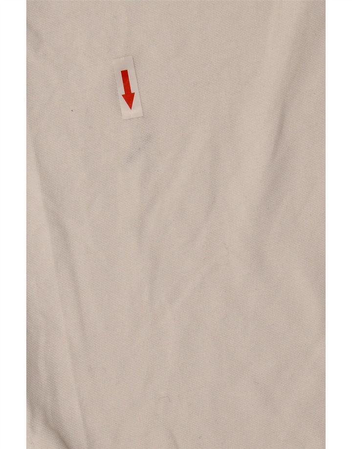 Camisa polo masculina Jack & Jones pequena de algodão branco