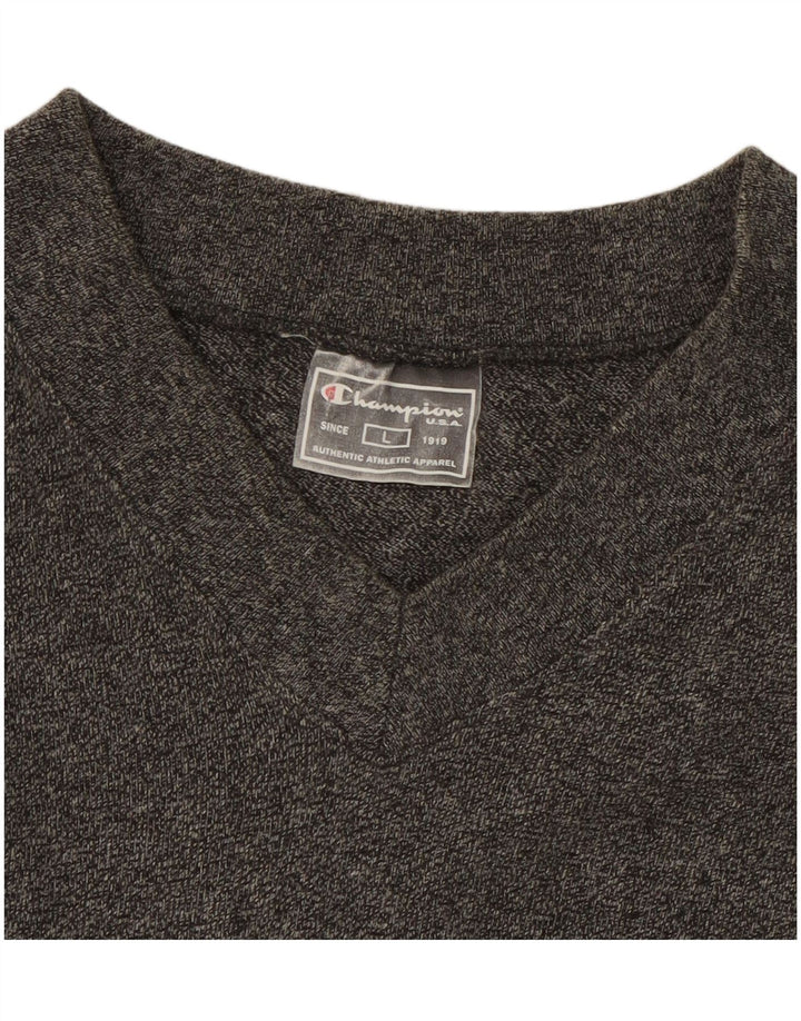 CAMPEÃO Camiseta Masculina Top Grande Cinza