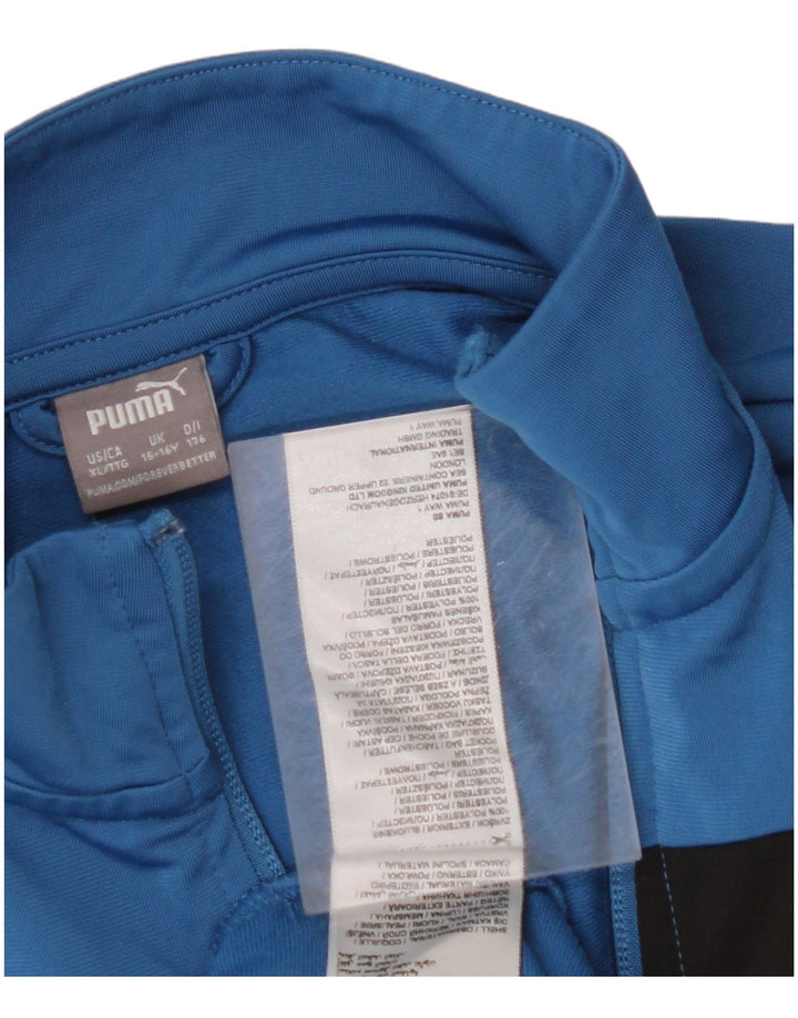 Jaqueta PUMA Meninos Treino Top 15-16 Anos Azul Colorblock Poliéster