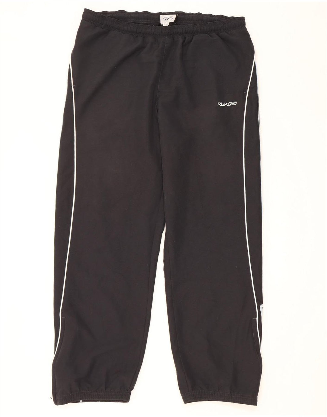 Calça de treino masculina Reebok Graphic Joggers grande poliéster preto