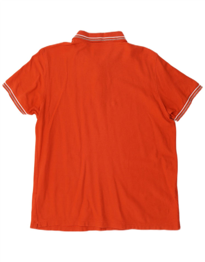Camisa polo masculina Lotto grande algodão laranja