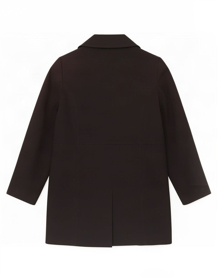 Casaco impermeável feminino Marks & Spencer Reino Unido 16 grande poliéster preto