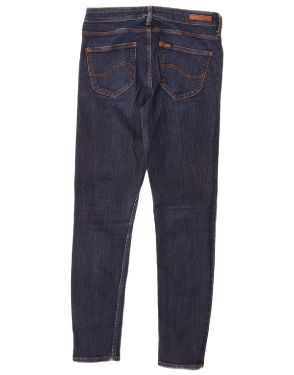 Lee Womens Scarlett Skinny Jeans W28 L27 Azul Marinho Algodão