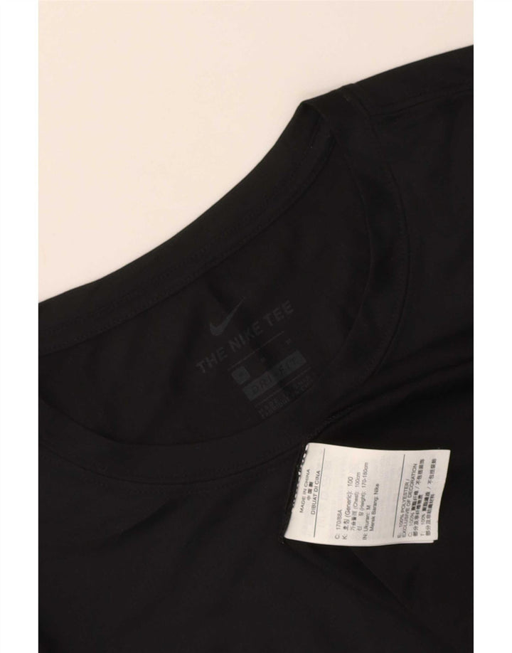 Nike Mens Dri Fit Top Manga Longa Médio Poliéster Preto