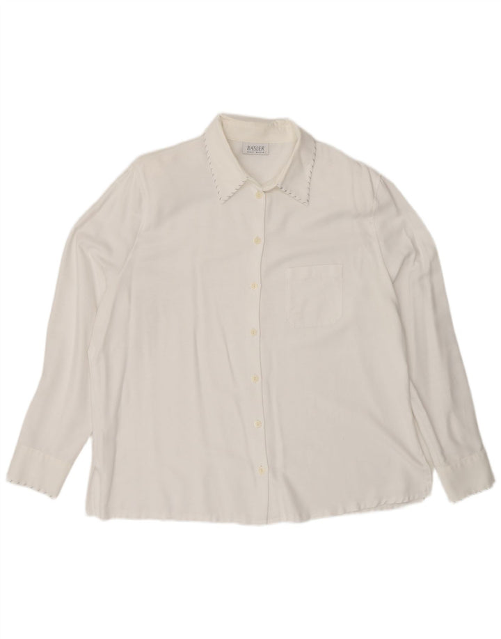 Blusa feminina Basler EU 44 XL branca viscose