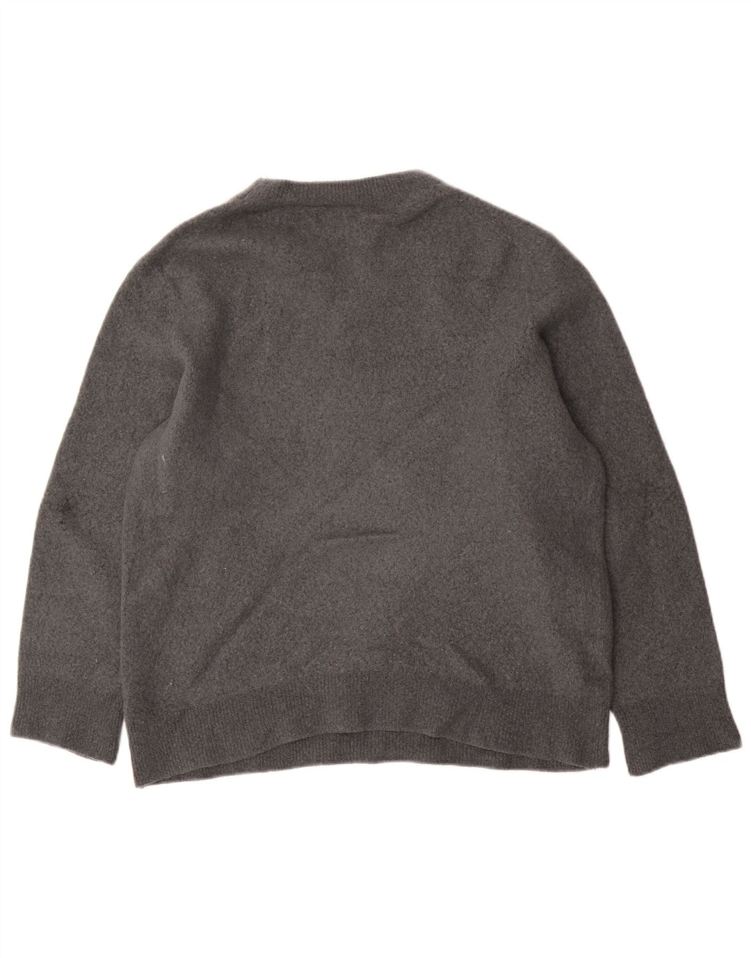 Suéter feminino Cos com gola redonda e ajuste relaxado Reino Unido 14 cinza médio