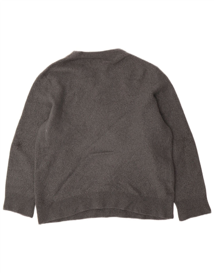 Suéter feminino Cos com gola redonda e ajuste relaxado Reino Unido 14 cinza médio