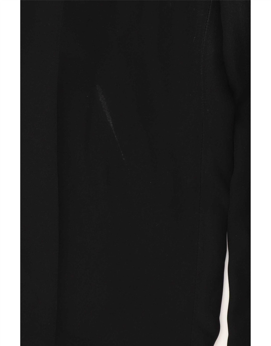 Calça feminina reta casual Zara EU 40 médio W30 L35 poliéster preto