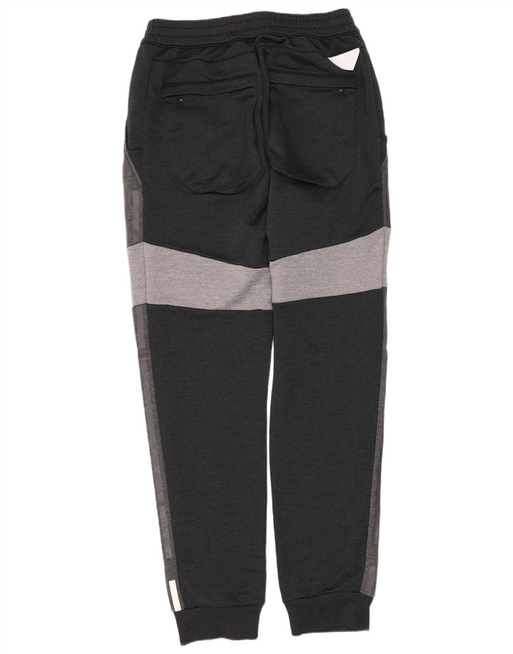 Calça de treino masculina Adidas Joggers pequeno cinza colorblock poliéster
