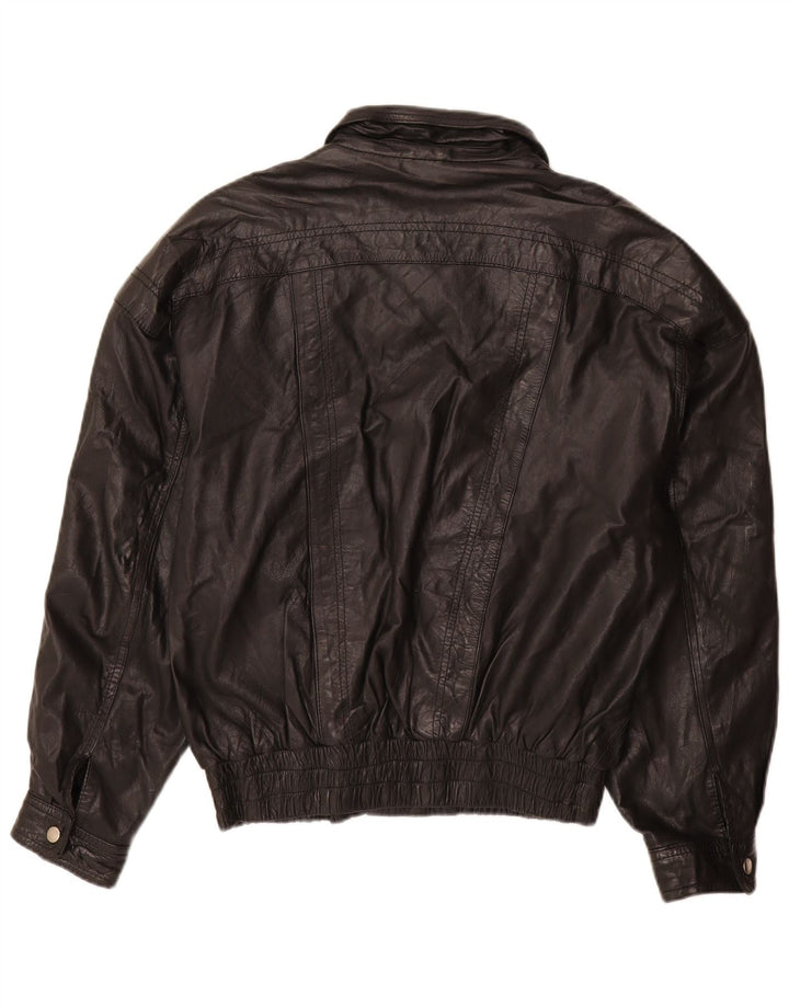 Jaqueta de couro masculina Yukon Trail IT 50 grande preta