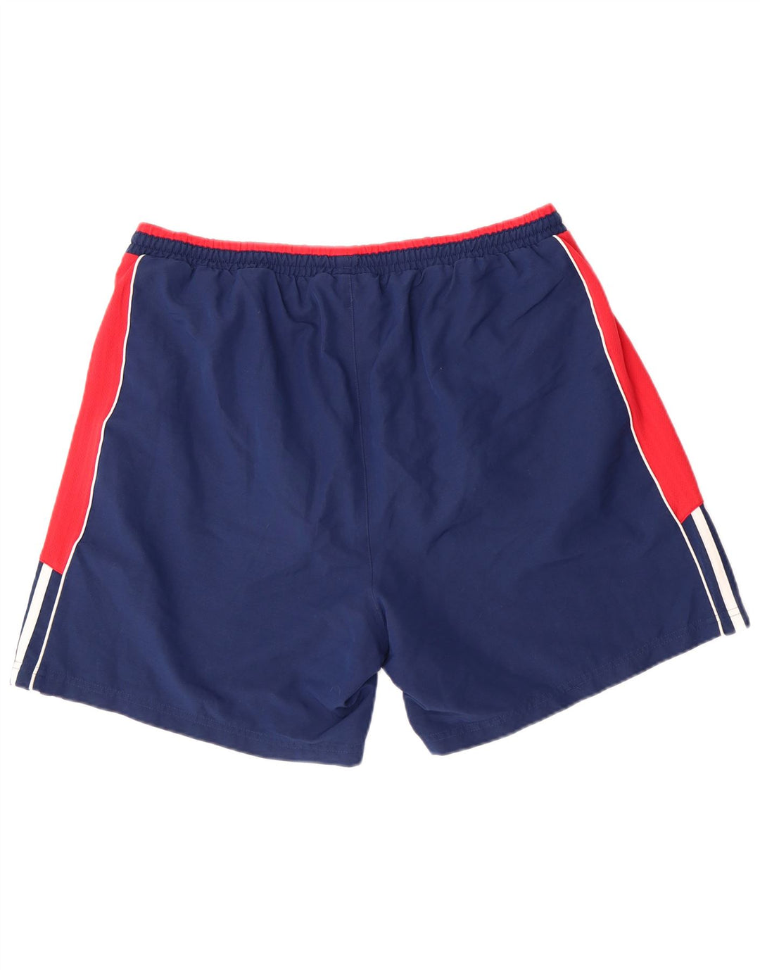 Shorts esportivos masculinos ADIDAS XL azul marinho colorblock poliéster