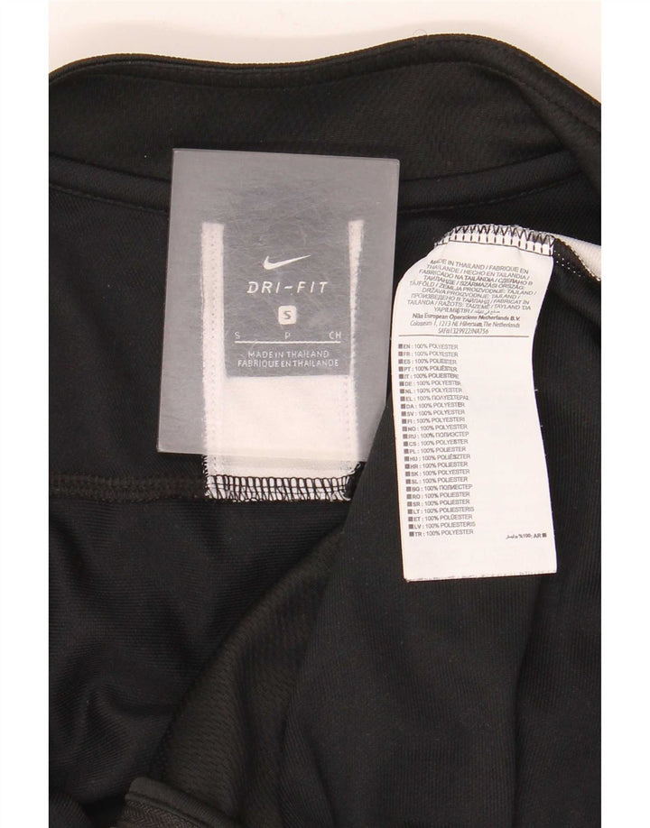 Adidas Mens Dri Fit Tracksuit Top Jacket Pequeno Preto Colourblock Poliéster