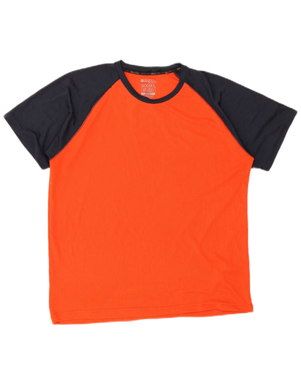 Camiseta masculina Mountain Warehouse Top XL laranja Colourblock poliéster