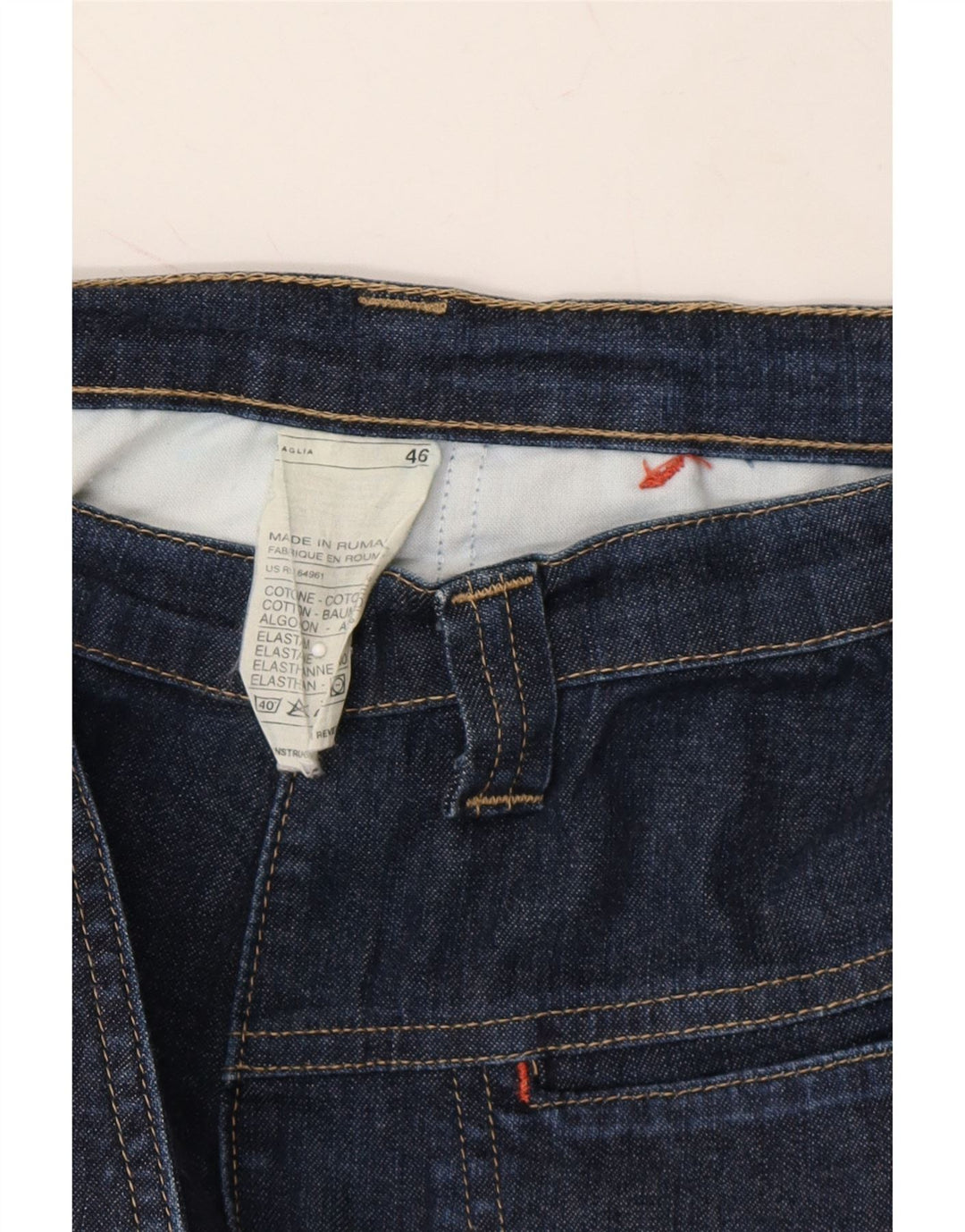 KILLER LOOP Womens Straight Jeans IT 46 Large W32 L31 Blue Cotton Vintage Killer Loop and Second-Hand Killer Loop from Messina Hembry 